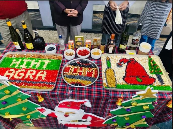 Heritage Institute of Hotel and Tourism Agra 15th Dec 2021 Cake Mixing 2021 photo 1